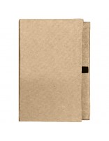 Capa dura kraft com porta caneta B1210